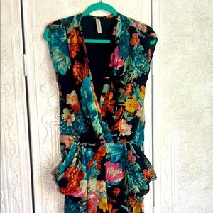 Floral V-Neck Jumpsuit